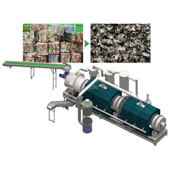 400-1500kg/h Capacity UBC Decoating Machine for Aluminium Carbonization Recycling Plant
