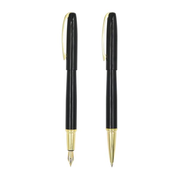 Business Office Metal Fountain Pen With Logo Dual Purpose Rollerball Pen