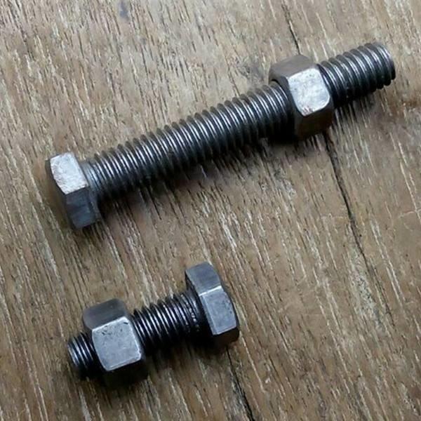 8.8 Grade Fully Threaded Hex Bolts High Strength Stainless / Carbon Steel Plain Color