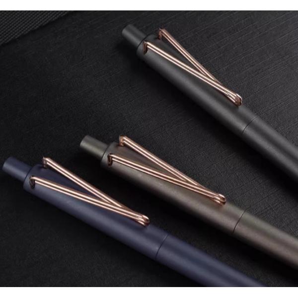 Signature Pen Business Professional Pen High end Metal Pen with Clip Press type Advertising Pen V-shaped Ball Pen