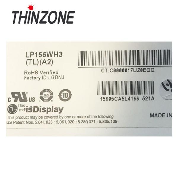 Original 15.6 Slim Second Hand Lcd Screen LP156WH3-TLA2 LVDS 40 PIN Notebook LP156WH3(TL)(A2)