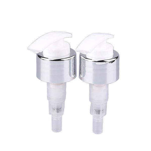 Silver White Luxury 24/410 24/415 28/410 Liquid Soap Plastic Aluminum Cream Lotion Pump For Bottles