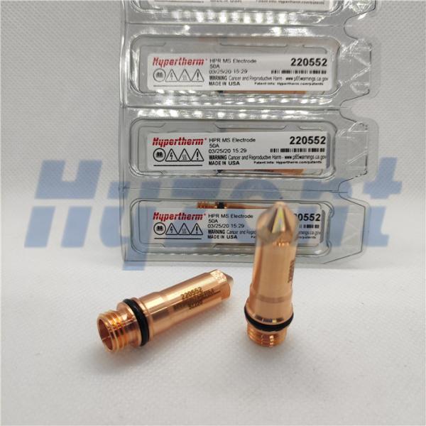 Materiais de consumo de aço suaves do plasma do elétrodo de Hypertherm 220552