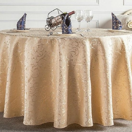 100% Polyester New Design Pure Color Table Cloth