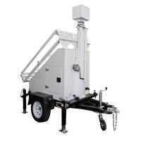 OEM Mobile Solar Power Systems Trailer com 6m Mast Manual Alta Durabilidade