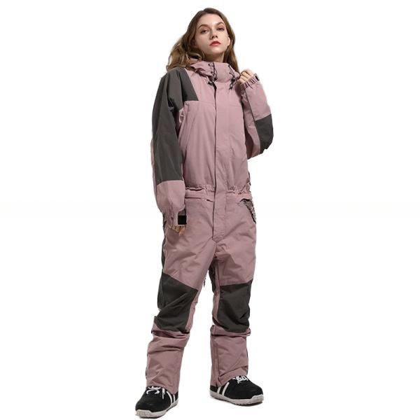 Windproof and Waterproof Custom One Piece Ski Suit Perfect for Snowboarding