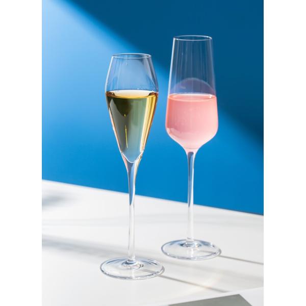 Sparkling Wine Glass Drinking Goblets 8 Ounce Crystal Tulip Champagne Glasses