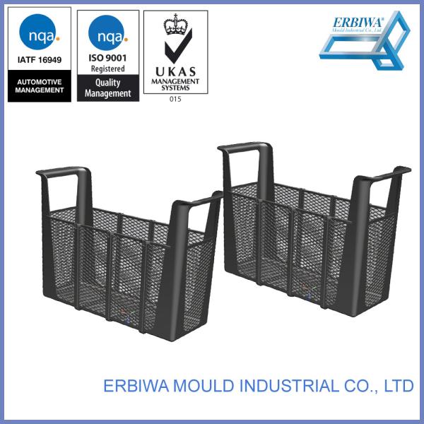 Fashion Plastic Injection Home Appliance Mould Parts Black Color Long Life Span