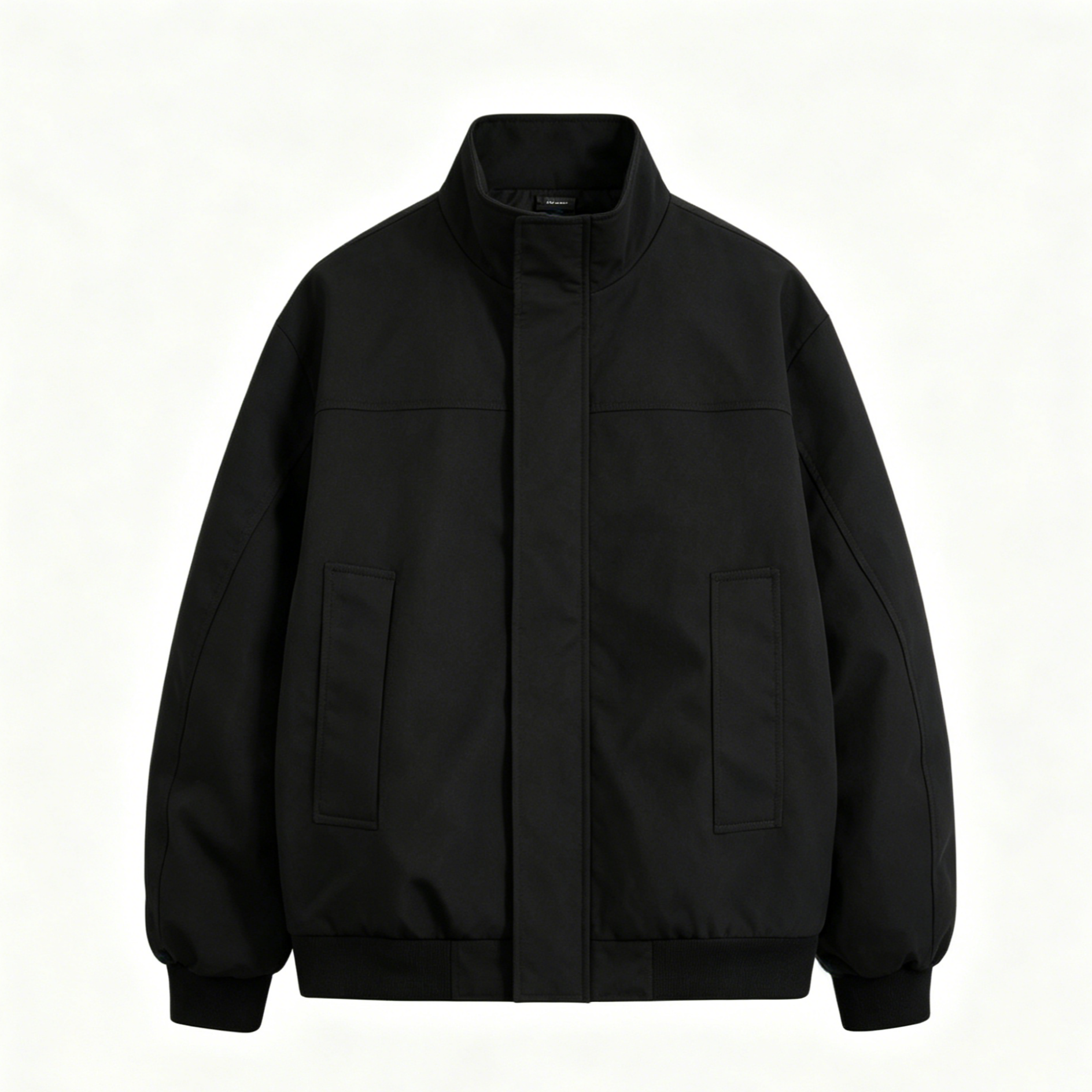 Loose Fit Stand Collar Bomber Jacket Waterproof Windproof Mens Casual Winter Jackets