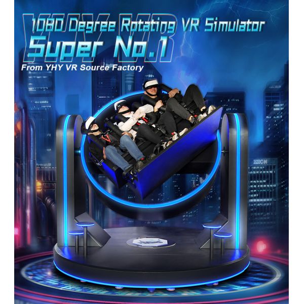 Three Players Rotation Big Size Roller Coaster Virtual Reality Game Simulator Vr Amusement Park Equipment 
