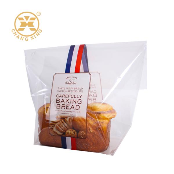 Bolsas de embalaje de pan de panadería impresas a medida bolsas de embalaje de pan para sándwich mini pastel