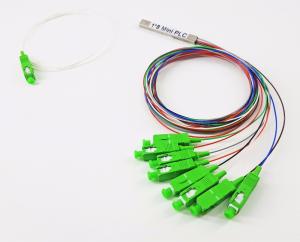 Acoplador alto do tubo do divisor 1*8 do PLC da fibra ótica da estabilidade mini