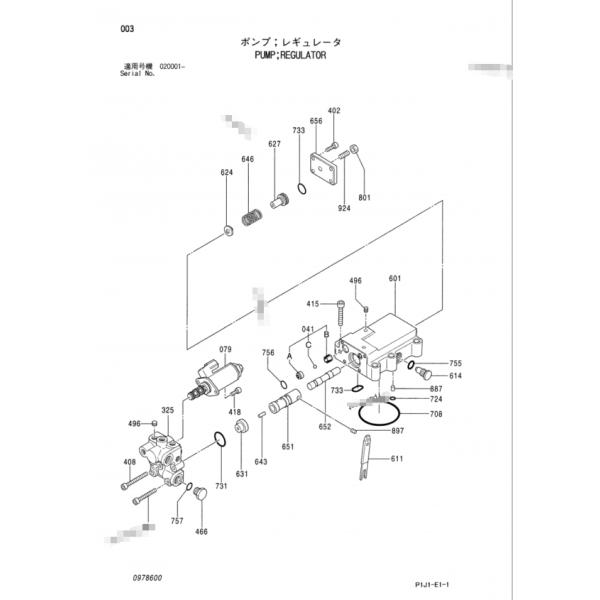 Excavador Spare Parts ZX450-3 ZX470-3 que reduce la válvula electromagnética 4654325