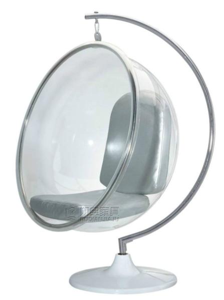 Standing Egg Hanging Ball Chair Modern Acrylic Balloon Hanging Bubble Chair