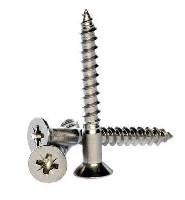 Cross Recessed Countersunk Flange Head Screws M12x25 Size Alloy Steel Material DIN7997
