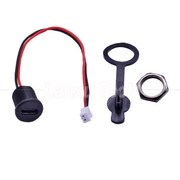 Waterproof Cap USB Type C Female Socket Jack to 2 Pin PH 2.0 XH 2.54  SH1.0  VH ZH MX Connector Cable