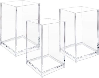 Clear Versatile Acrylic Holder Acrylic Desk Organizer Pencil And Pen For Office School