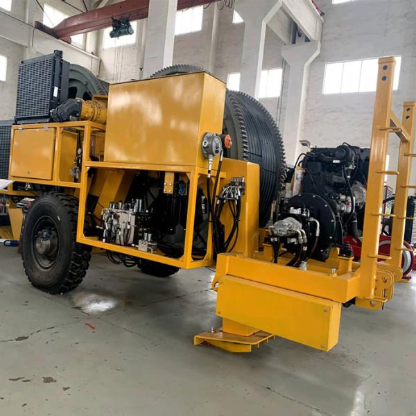 Max Tension 2x70kN Hydraulic Cable Stringing Puller Tensioner for Overhead Line Transmission