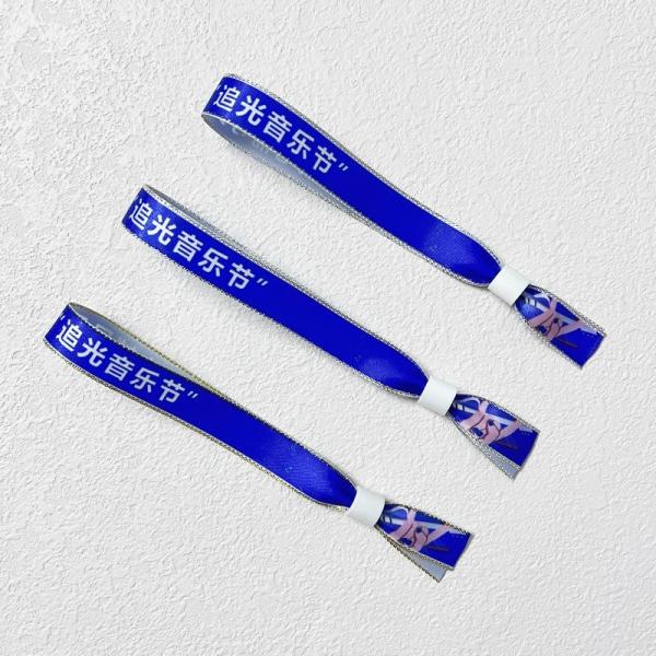 На заказ тканевые браслеты Скрин-печать для корпоративных мероприятий Музыкальные фестивали Активность Полиэстерный браслет