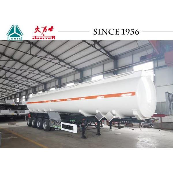13T Q345B Carbon Steel Fuel Tanker Trailer With Spring Suspension