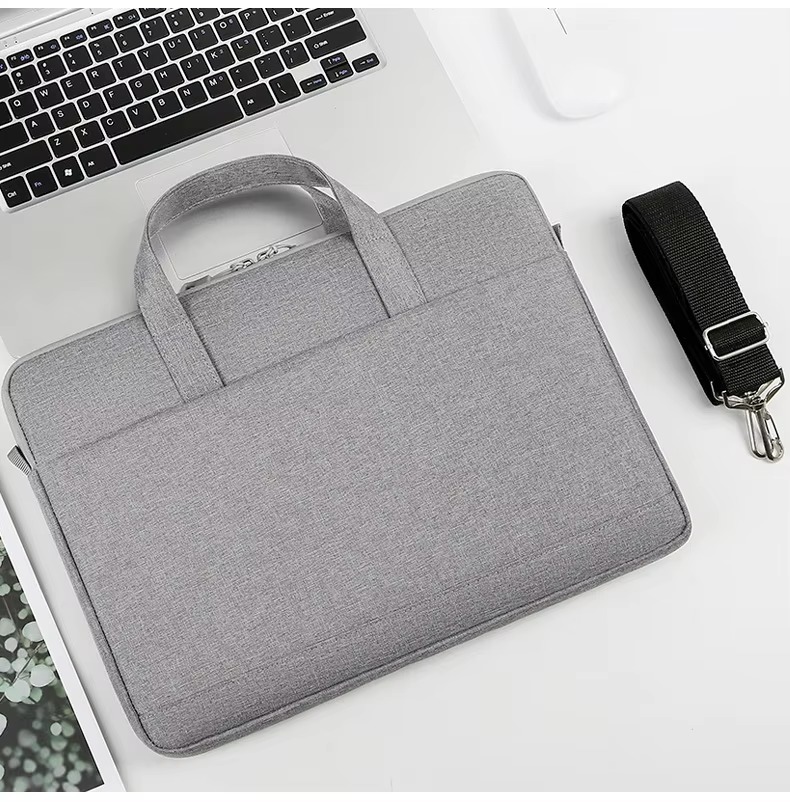 Women's Briefcase Laptop Bag 13/14/15.6 Inch Tablet Sleeve Men's Business Shoulder Bag with Custom Logo Printing Wholesale OEM/ODM/Private Label