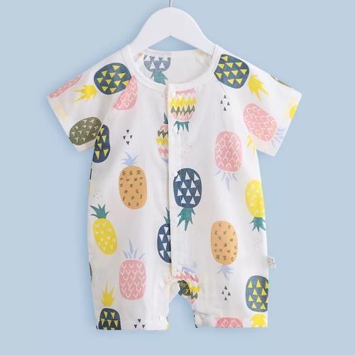 Woven Lace Up Organic Children'S Pajamas ,  White Baby Romper Original Design