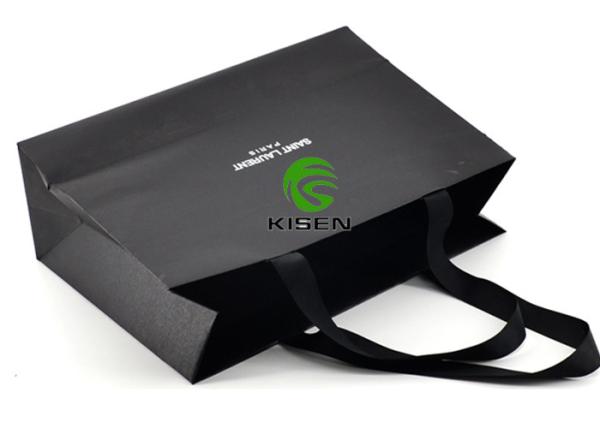 Die Cut Large Paper Shopping Bags , Clothing / Garment Custom Luxury Shopping Bags 