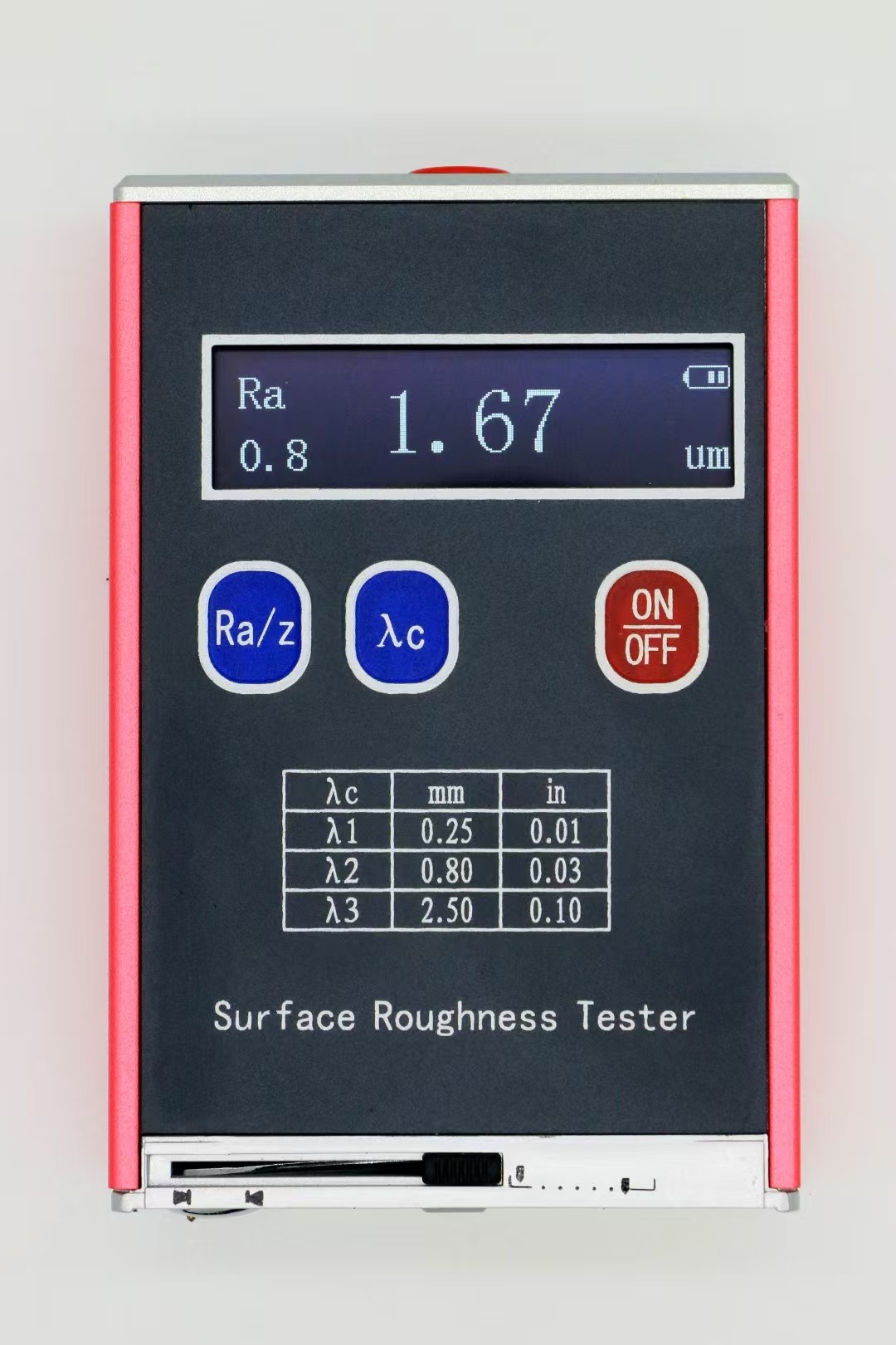 SRT-5000B Mini Surface Roughness Tester 0.05~15μm Ra Range Piezoelectric Ceramic Sensor On‑site Roughness Testing