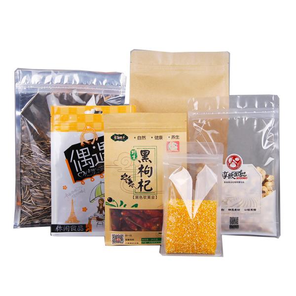 20-200mic Flat Bottom Packaging Bag For Instant Oatmeal Non Breakage