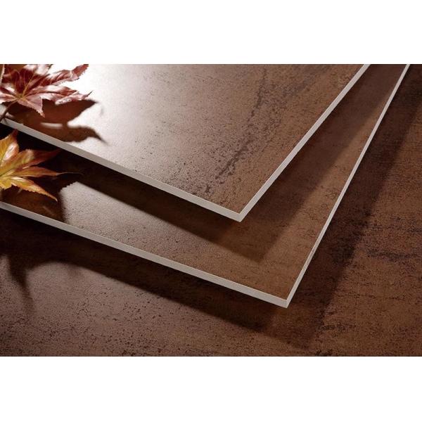 Telha de assoalho decorativa da porcelana da sala de visitas do tamanho da telha 600x600 milímetro do metal da telha do acento da telha do olhar do metal da oxidação