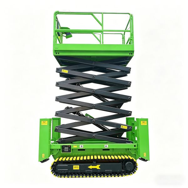 Industrial 32 Ft Scissors Lift Platform Heavy Duty Customized For Engineering Projects