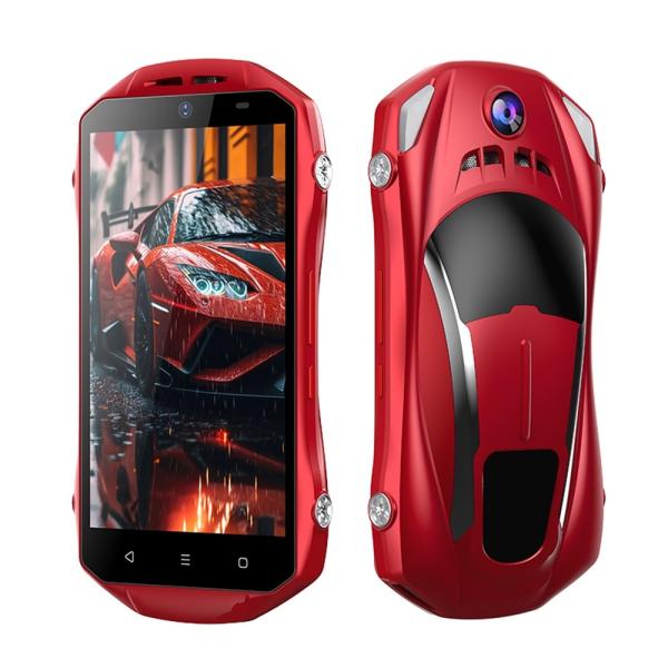 Sports Car Phone Android 8.1 Dual SIM Standby 4000mAh 4.5 Inch 4g Feature Mobile Phone