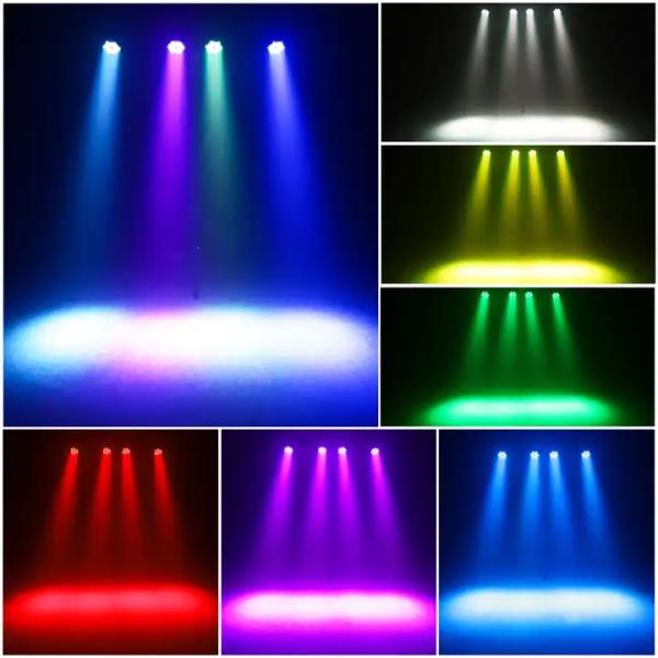 54Pcs 3w Waterproof Rgbw Par Can LED Lights Die Casting Aluminum Housing