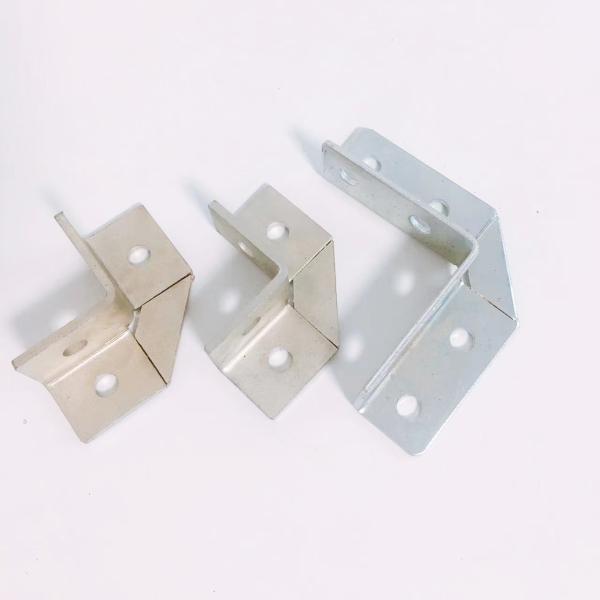1.2mm suporte de conector de aço inoxidável de um ângulo de 90 graus passam L suporte de canto galvanizado