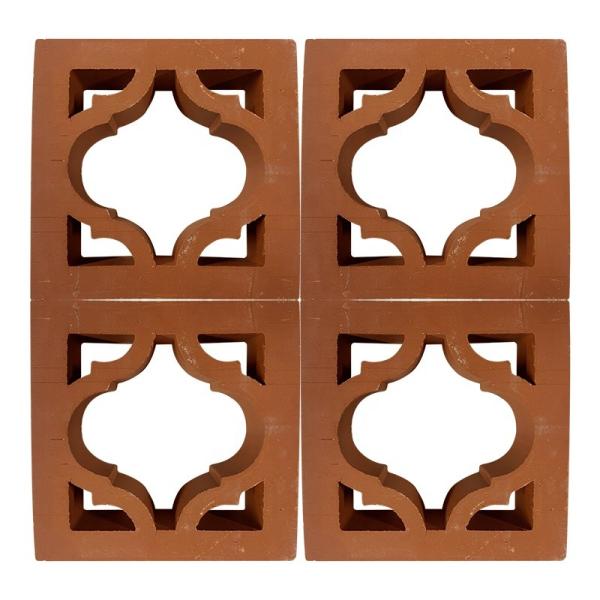 Terracotta Breeze Blocks Manufacturer Decorative Hollow Clay Bricks for Facades and Garden Walls