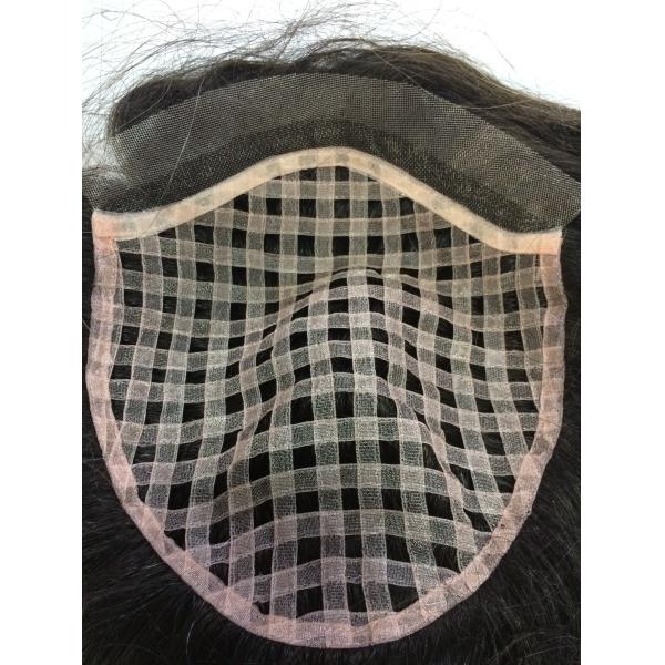 Personalized Mens Real Hair Toupee Mens Custom Hair Replacement