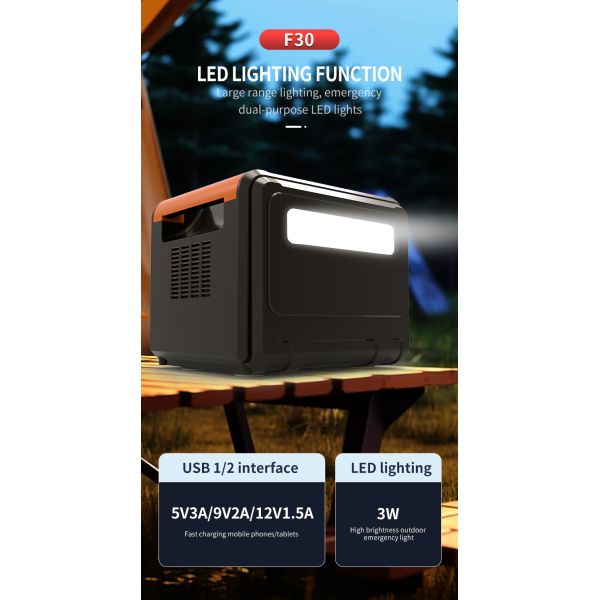 Integrated 300W solar energy generator  Eco Friendly Mobile Power Supply