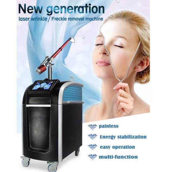 532 755 1064nm Q Switched Nd Yag Laser Machine , Picosecond Tattoo Removal Equipment