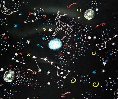 A tela do jacquard de estofamento Fio-tingiu Nightsky H/R 25.0cm 420T/100% P/150gsm