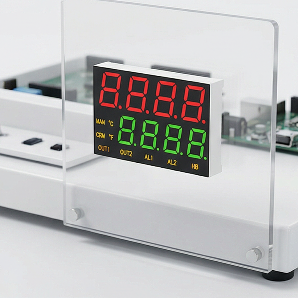 Red/Green/Yellow Dual Line 7 Segment LED Display Common Anode for Temperarture Control