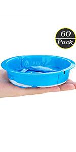 Emesis Bag, Disposable Vomit Bags, Aircraft & Car Sickness Bag, Nausea Bags For Travel Motion Sickness (Blue)