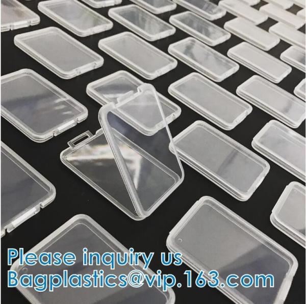Branded Slim Shatter Container Case Clear With Your Logo, Shatter Wax Packaging, Plastic Square Case