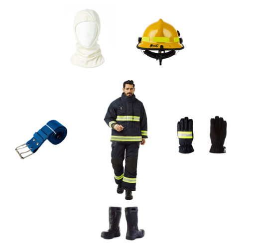 Washable водоустойчивые перчатки пожарного сини военно-морского флота перчаток спасения пожарного GA7-2004