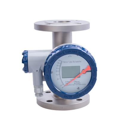 Vertically Installed Metal Tube Rotor Flow Meter Liquefied Gas Flow Meter LCD Display Range Ratio 10:1