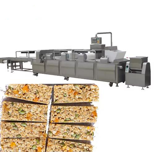 Линия производства кондитерских изделий из злаков для здорового перекуса с идеальной резкой (английская версия)