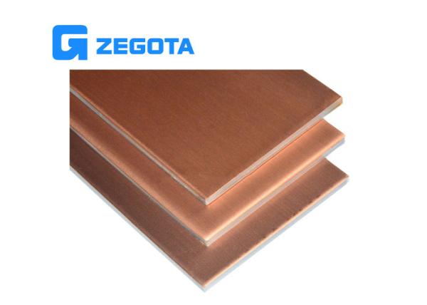 Multifunctional Copper Clad Steel Sheet 0.01-4.0mm Thickness High Magnetic Conductivity
