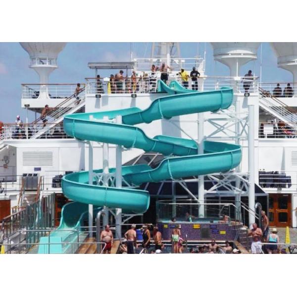 Подгонянное скольжение спирали водных горок трубки для взрослого на открытом воздухе спорта