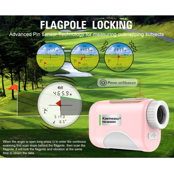 Compact Golf Laser Rangefinder Laser Safety Level Class 1 92*58*35mm for Outdoor