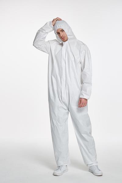 Anti static anti UV water proof cotton medical disposable hooded coverall