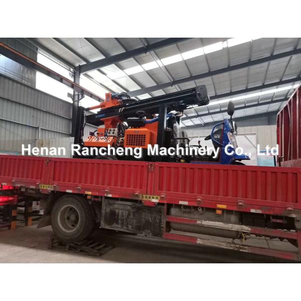 200 м 22 л.с. Трицикл марки Futian с гидравлической буровой установкой DTH с более высокой мощностью воздуха